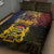 Chad Independence Day 1960 Quilt Bed Set Tchad Goat and Lion African Pattern - Wonder Print Shop