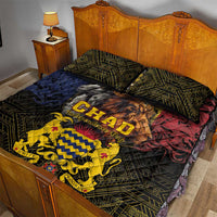 Chad Independence Day 1960 Quilt Bed Set Tchad Goat and Lion African Pattern - Wonder Print Shop