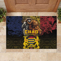 Chad Independence Day 1960 Rubber Doormat Tchad Goat and Lion African Pattern - Wonder Print Shop