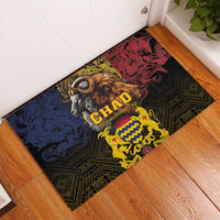 Chad Independence Day 1960 Rubber Doormat Tchad Goat and Lion African Pattern - Wonder Print Shop