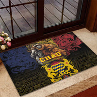 Chad Independence Day 1960 Rubber Doormat Tchad Goat and Lion African Pattern - Wonder Print Shop