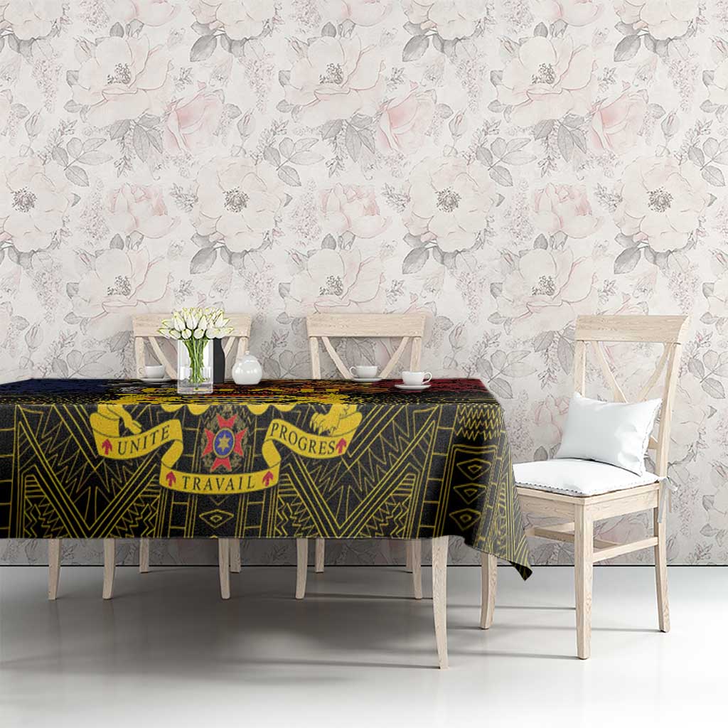 Chad Independence Day 1960 Tablecloth Tchad Goat and Lion African Pattern - Wonder Print Shop