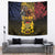 Chad Independence Day 1960 Tapestry Tchad Goat and Lion African Pattern - Wonder Print Shop