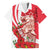 Singapore Family Matching Off Shoulder Maxi Dress and Hawaiian Shirt The Merlion With Red Orchid - Wonder Print Shop