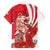 Singapore Hawaiian Shirt The Merlion With Red Orchid - Wonder Print Shop