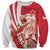 Singapore Sweatshirt The Merlion With Red Orchid - Wonder Print Shop