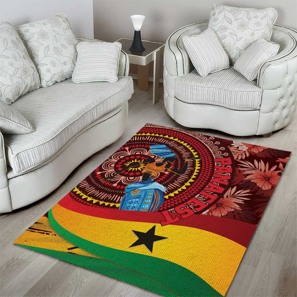 Panafest Area Rug Ghana Tropical African Pattern - Wonder Print Shop