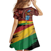 Panafest Family Matching Off Shoulder Maxi Dress and Hawaiian Shirt Ghana Tropical African Pattern - Wonder Print Shop