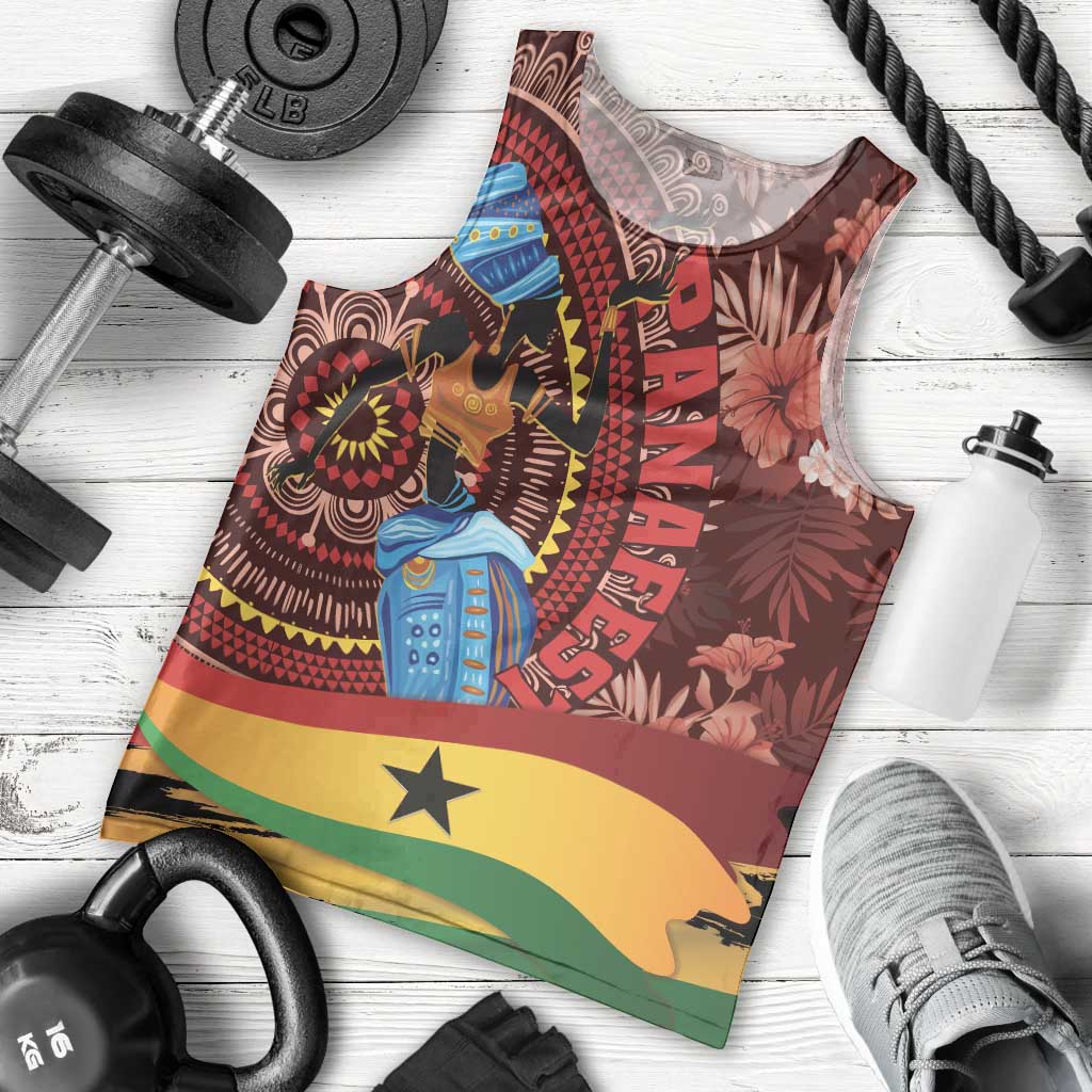 Panafest Men Tank Top Ghana Tropical African Pattern - Wonder Print Shop