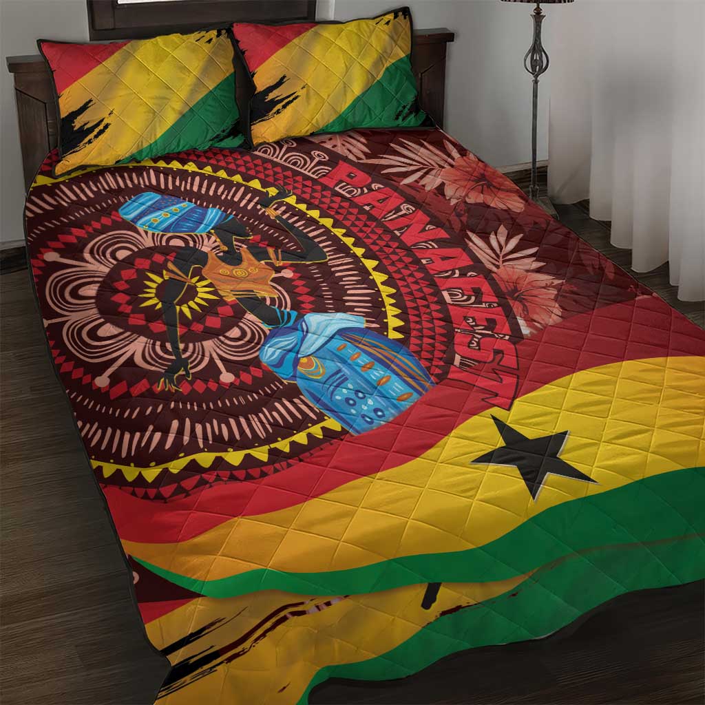 Panafest Quilt Bed Set Ghana Tropical African Pattern - Wonder Print Shop
