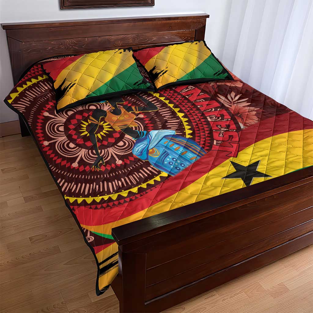 Panafest Quilt Bed Set Ghana Tropical African Pattern - Wonder Print Shop