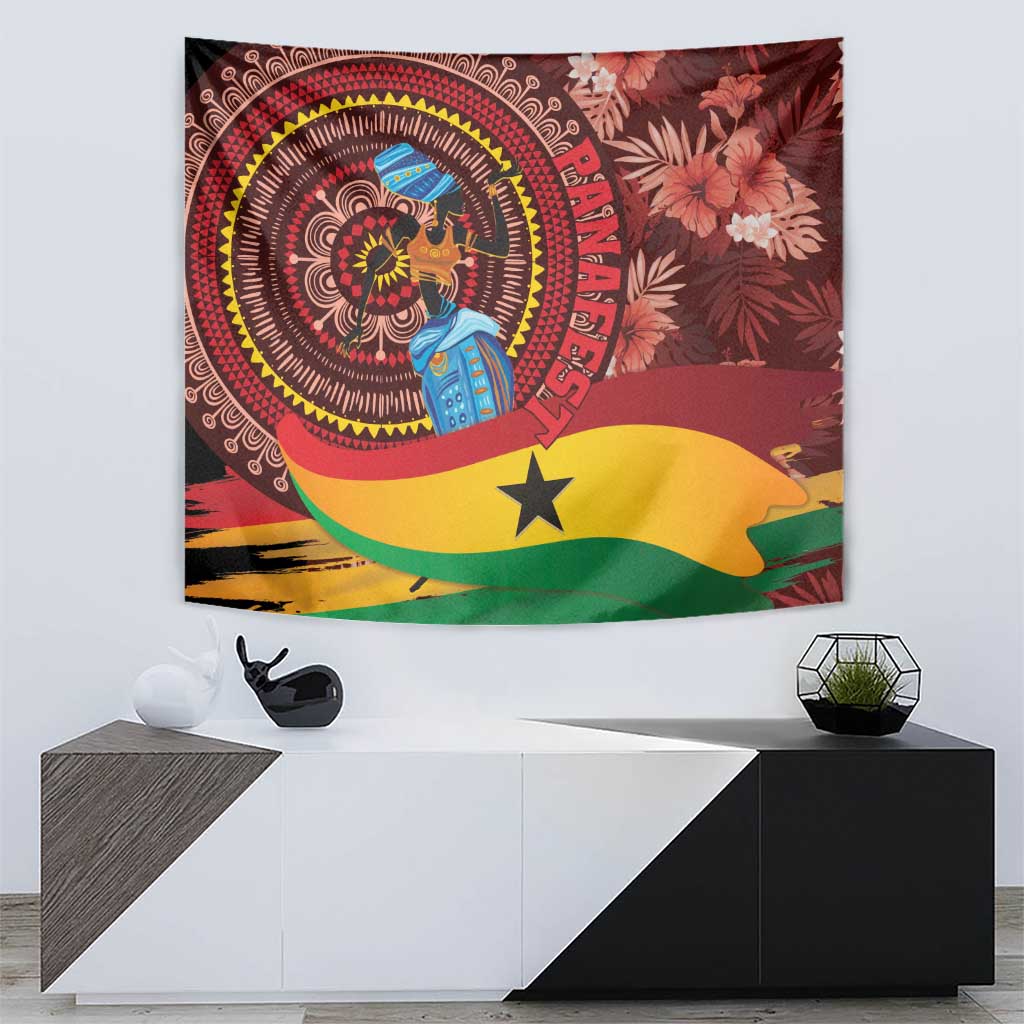 Panafest Tapestry Ghana Tropical African Pattern - Wonder Print Shop