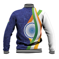 India Independence Day Baseball Jacket Mandala Paisley Floral - Wonder Print Shop