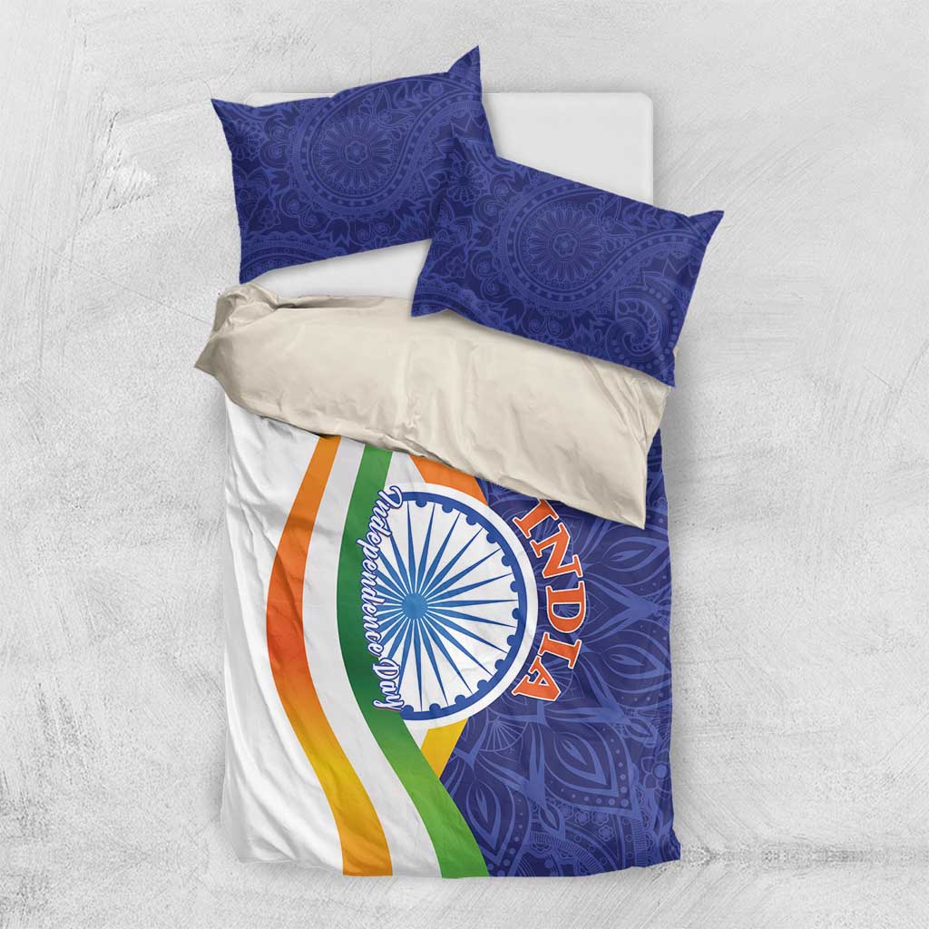 India Independence Day Bedding Set Mandala Paisley Floral - Wonder Print Shop