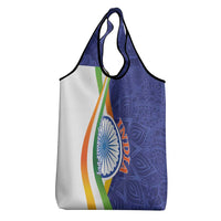 India Independence Day Grocery Bag Mandala Paisley Floral