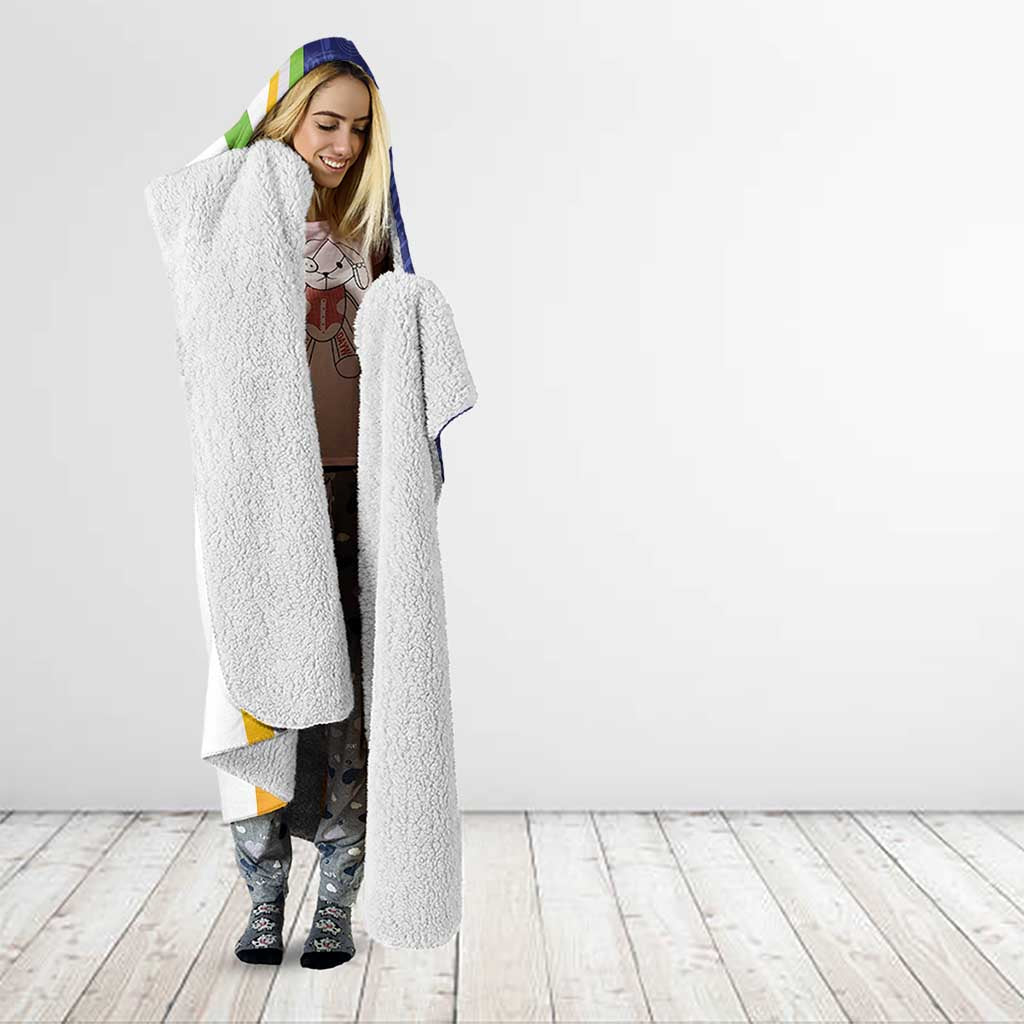 India Independence Day Hooded Blanket Mandala Paisley Floral