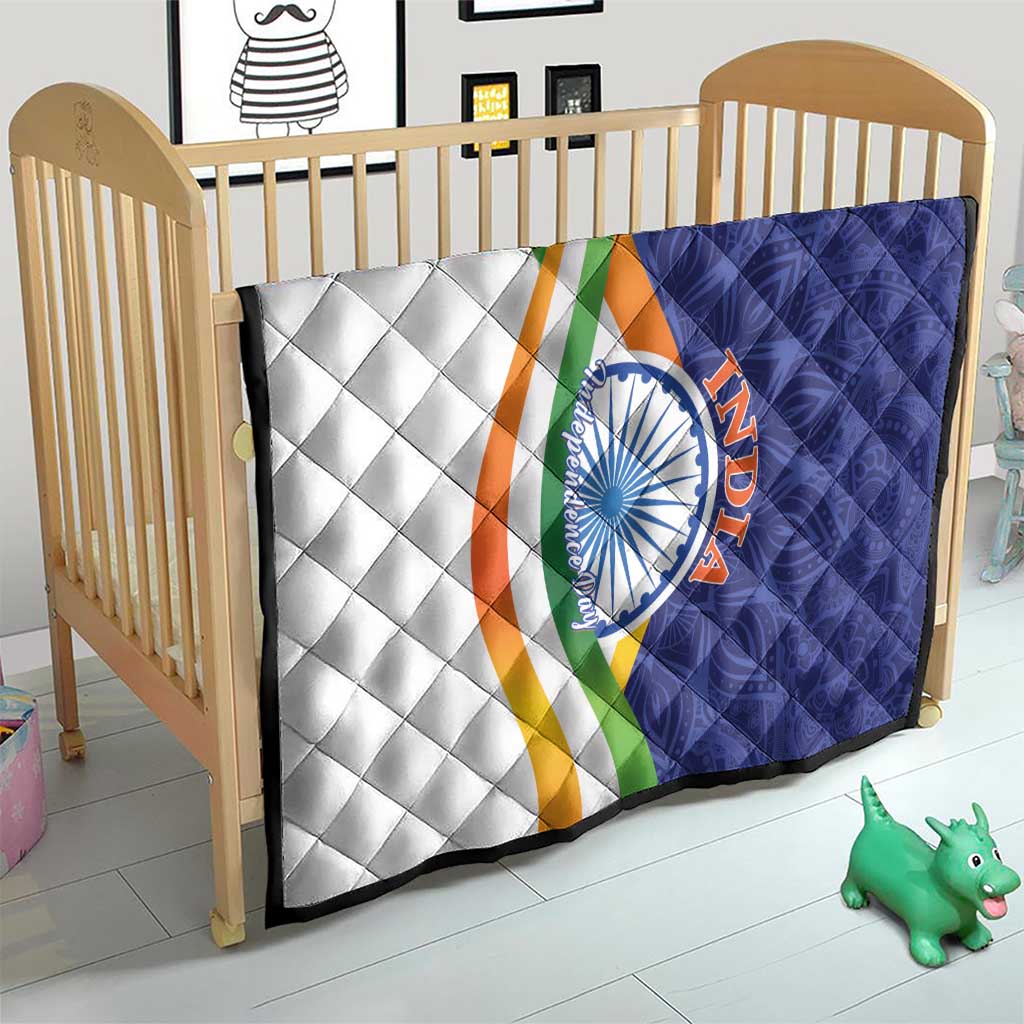 India Independence Day Quilt Mandala Paisley Floral - Wonder Print Shop