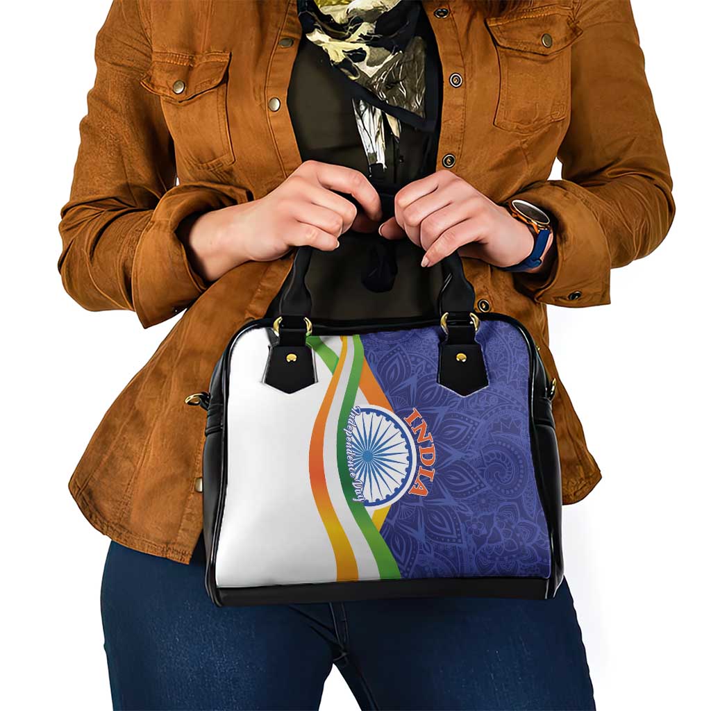 India Independence Day Shoulder Handbag Mandala Paisley Floral