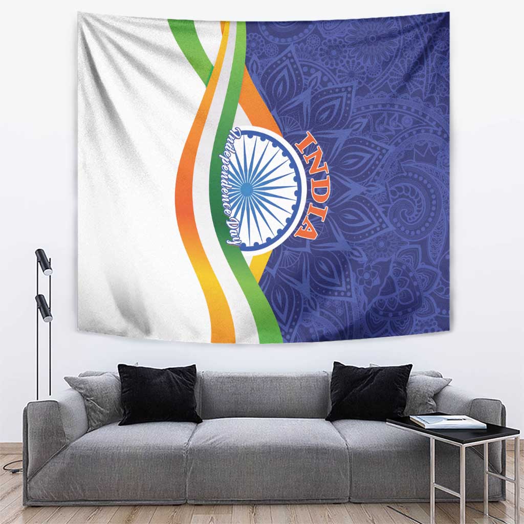 India Independence Day Tapestry Mandala Paisley Floral - Wonder Print Shop