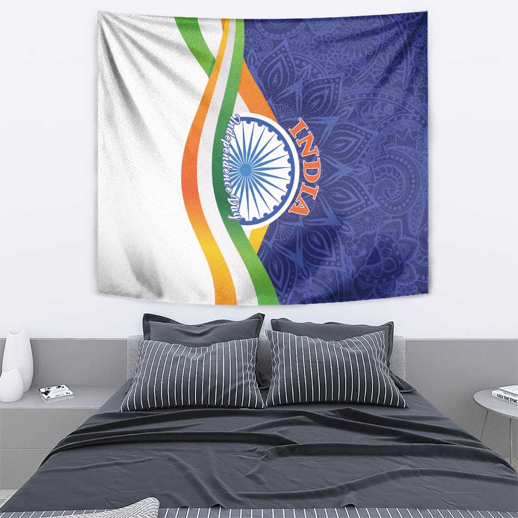 India Independence Day Tapestry Mandala Paisley Floral - Wonder Print Shop