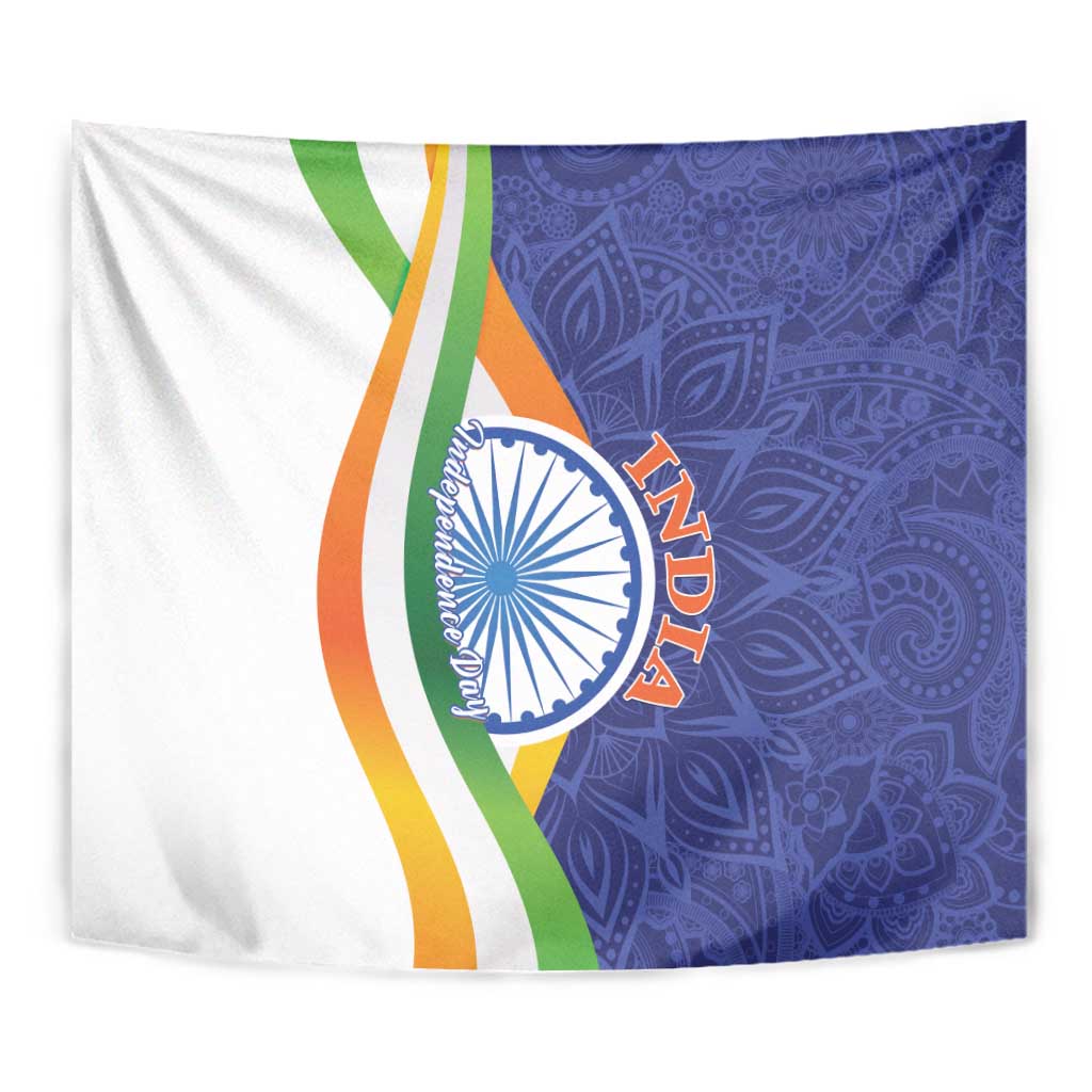 India Independence Day Tapestry Mandala Paisley Floral - Wonder Print Shop