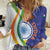 India Independence Day Women Casual Shirt Mandala Paisley Floral - Wonder Print Shop