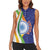 India Independence Day Women Sleeveless Polo Shirt Mandala Paisley Floral - Wonder Print Shop
