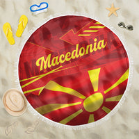 Macedonia Beach Blanket Flag Color Inspired