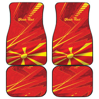 Personalised Macedonia Car Mats Flag Color Inspired