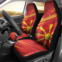 Macedonia Car Seat Cover Flag Color Inspired