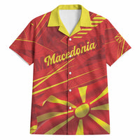 Personalised Macedonia Hawaiian Shirt Flag Color Inspired