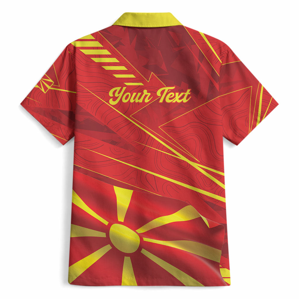Personalised Macedonia Hawaiian Shirt Flag Color Inspired