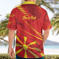 Personalised Macedonia Hawaiian Shirt Flag Color Inspired