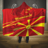Macedonia Hooded Blanket Flag Color Inspired