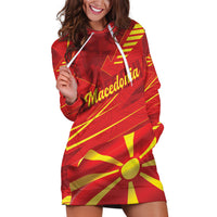 Personalised Macedonia Hoodie Dress Flag Color Inspired