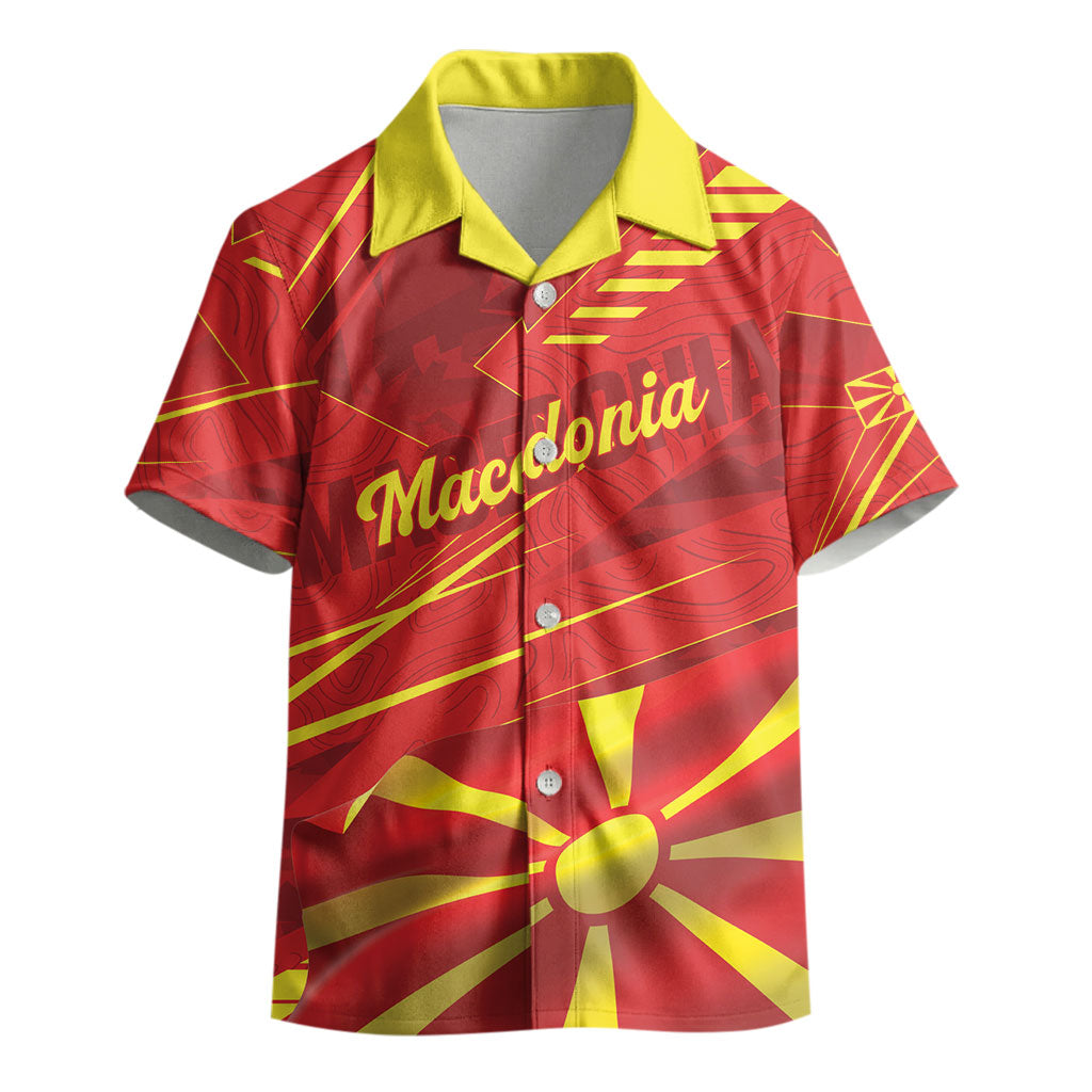 Personalised Macedonia Kid Hawaiian Shirt Flag Color Inspired