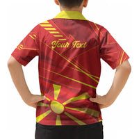 Personalised Macedonia Kid Hawaiian Shirt Flag Color Inspired