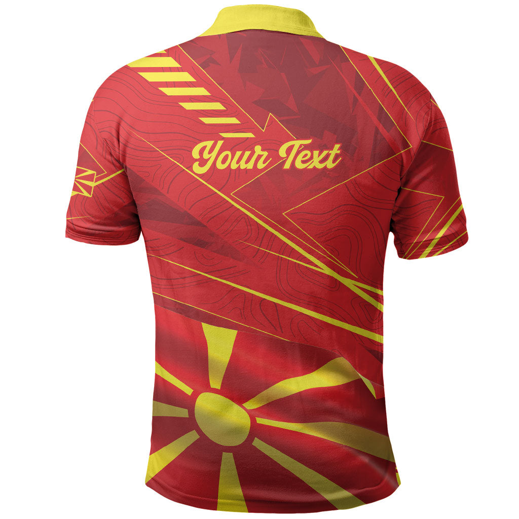 Personalised Macedonia Polo Shirt Flag Color Inspired