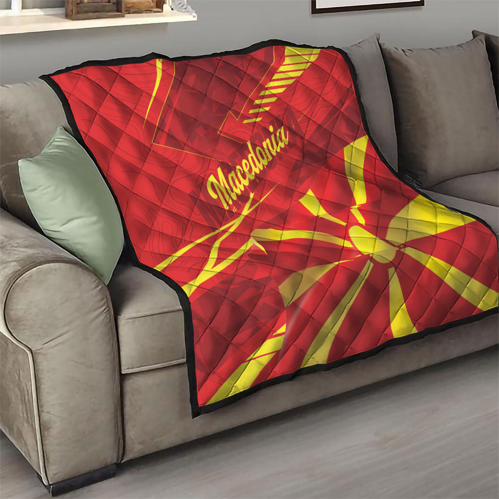 Macedonia Quilt Flag Color Inspired