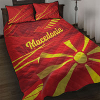 Macedonia Quilt Bed Set Flag Color Inspired