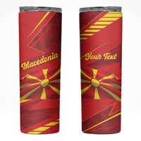 Personalised Macedonia Skinny Tumbler Flag Color Inspired