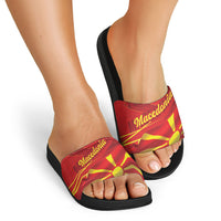 Macedonia Slide Sandals Flag Color Inspired