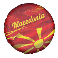 Macedonia Spare Tire Cover Flag Color Inspired