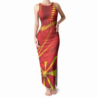 Personalised Macedonia Tank Maxi Dress Flag Color Inspired