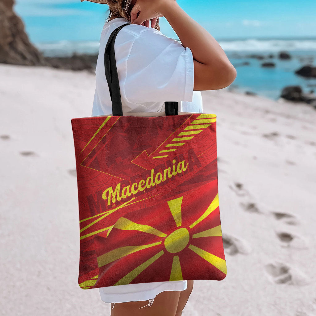 Macedonia Tote Bag Flag Color Inspired