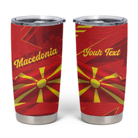 Personalised Macedonia Tumbler Cup Flag Color Inspired