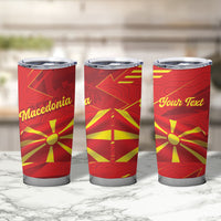 Personalised Macedonia Tumbler Cup Flag Color Inspired