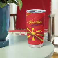 Personalised Macedonia Tumbler Cup Flag Color Inspired