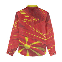 Personalised Macedonia Women Casual Shirt Flag Color Inspired