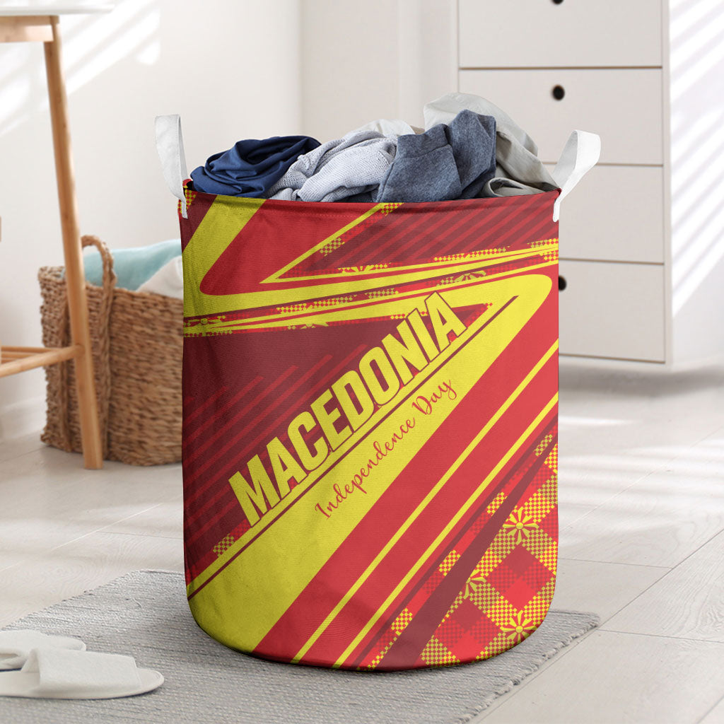 Macedonia Independence Day Laundry Basket 8 September 1991